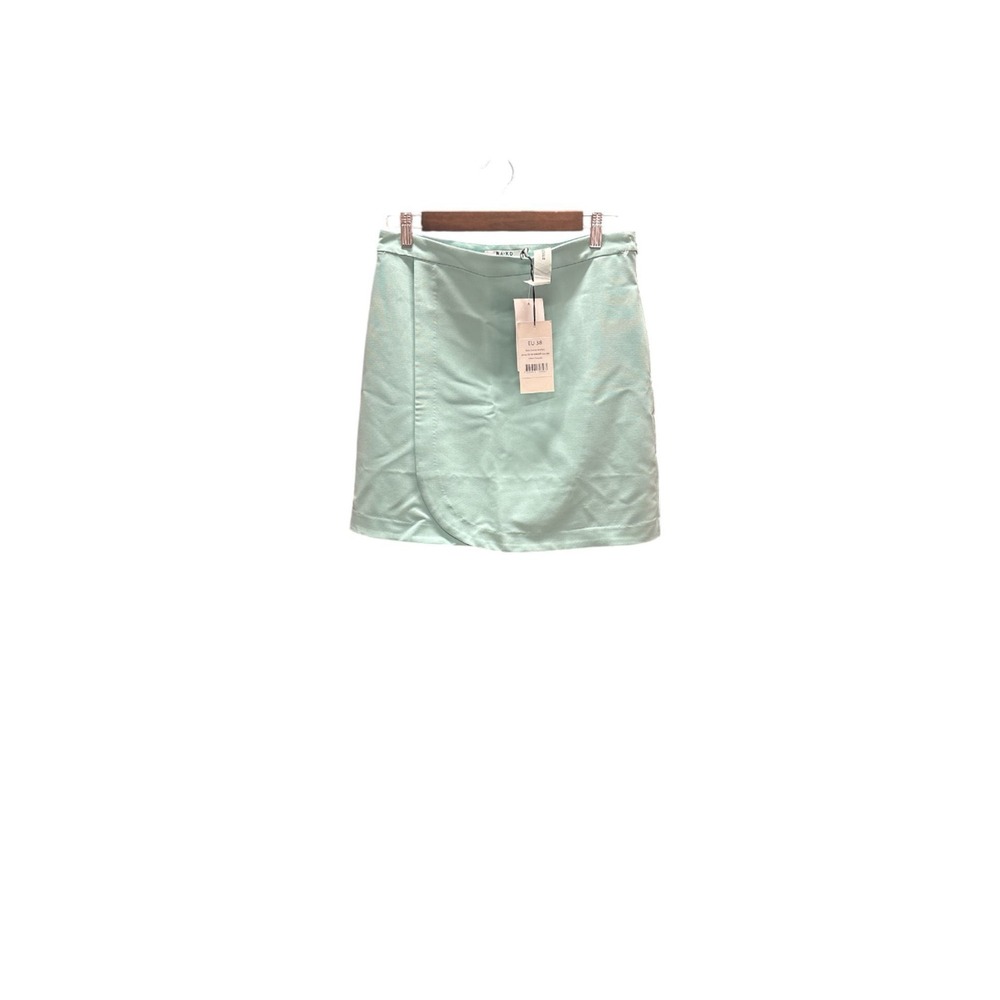 NWT NA-KD Overlap Mini Skirt in Mint Green‎ - Size 38 / US 8